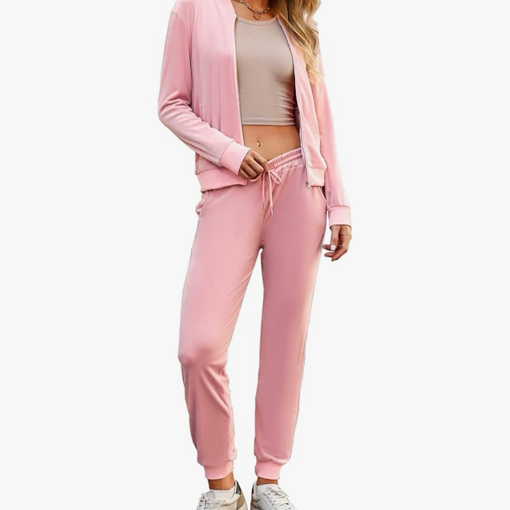 Blush Velvet Bomber Jacket